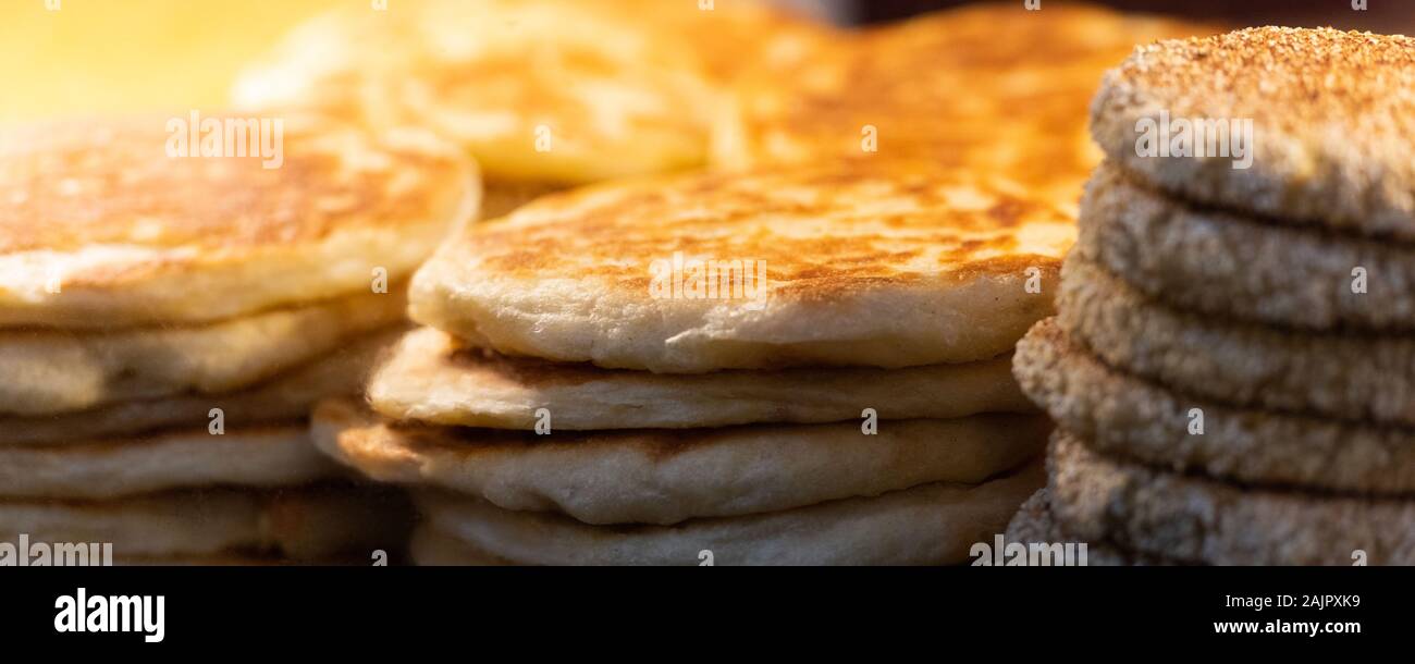 Bread on Moroccan market in Fes, Morocco. With selective focus Stock Photo