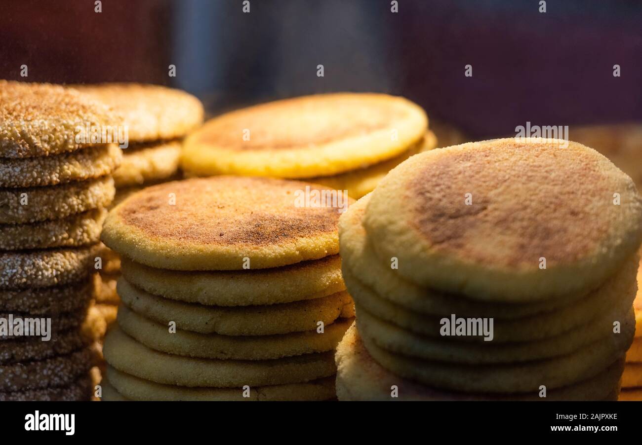 Bread on Moroccan market in Fes, Morocco. With selective focus Stock Photo