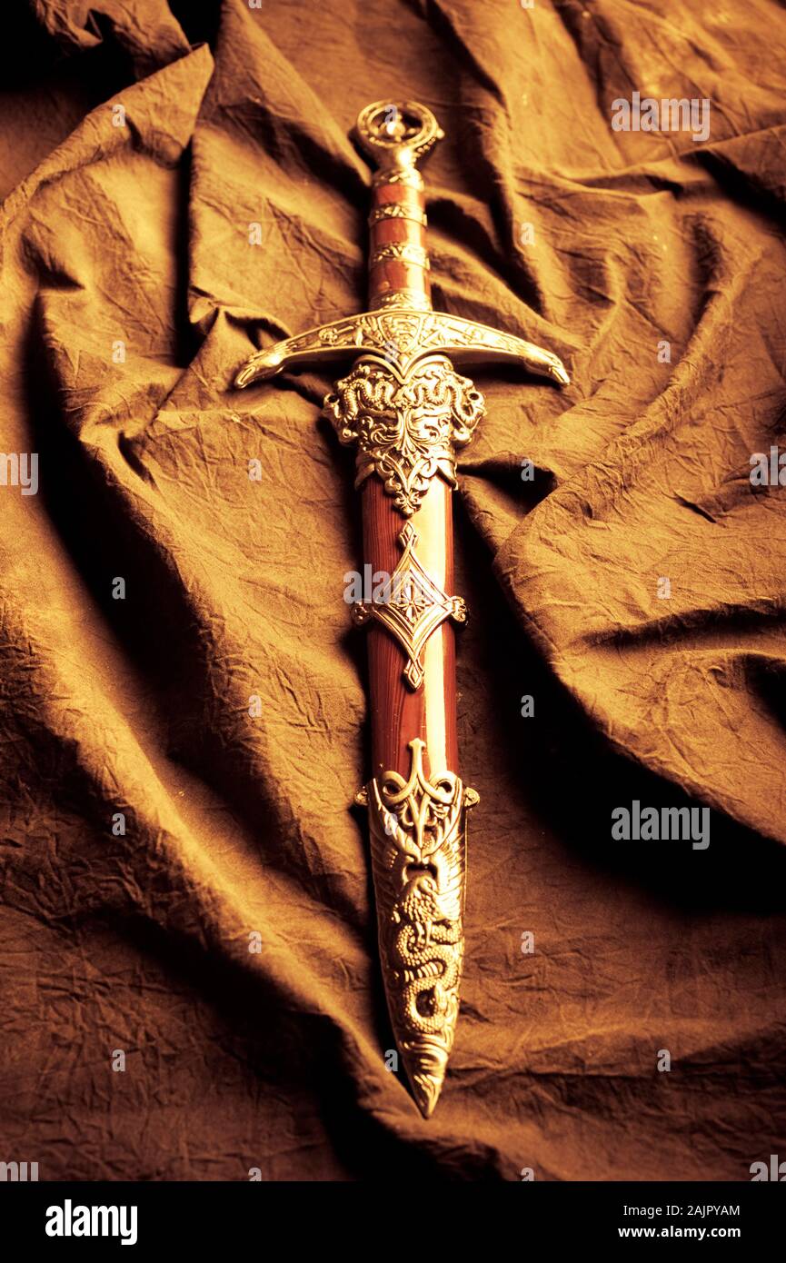 medieval sword Stock Photo