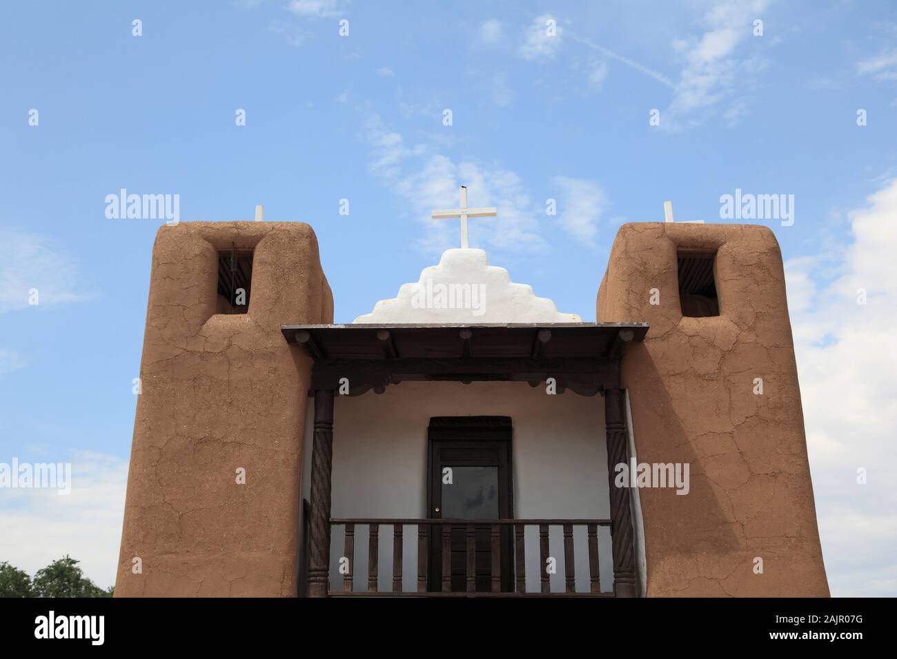 San Geronimo Chapel, Church, Taos Pueblo, UNESCO World Heritage Site, Taos, New Mexico, USA
