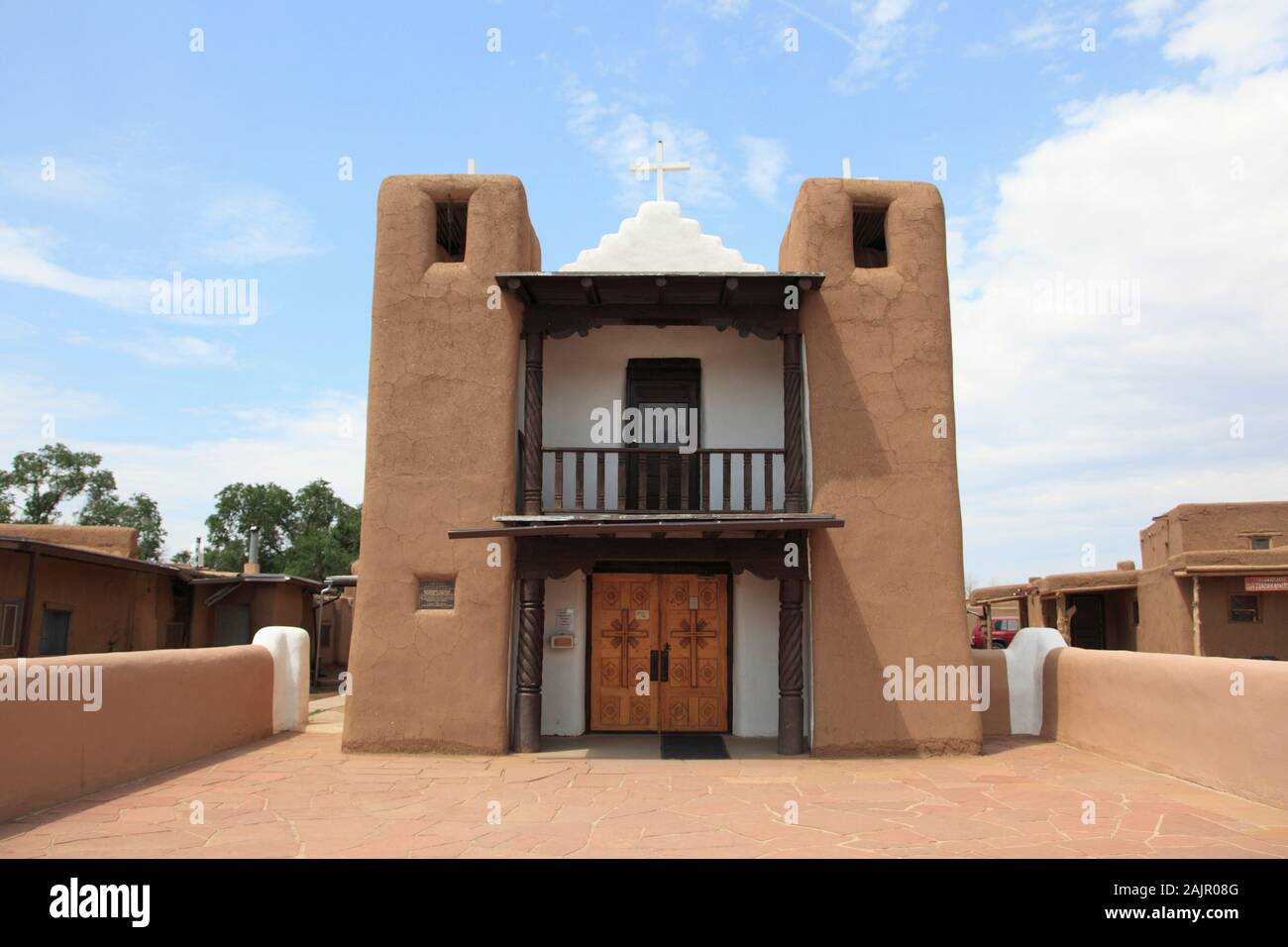 San Geronimo Chapel, Church, Taos Pueblo, UNESCO World Heritage Site, Taos, New Mexico, USA