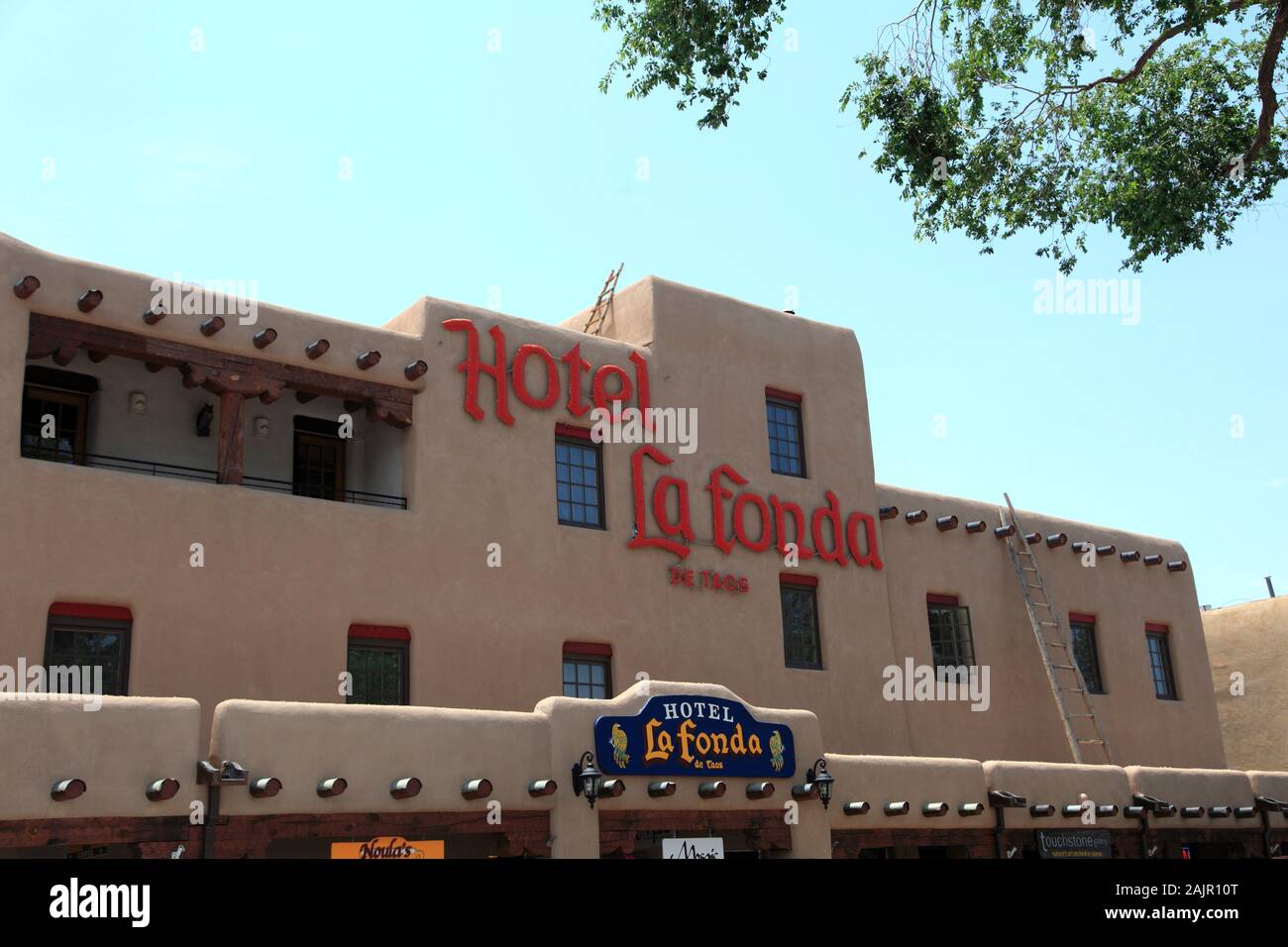 La Fonda Hotel, Taos Plaza, Historic District, Taos, New Mexico, USA
