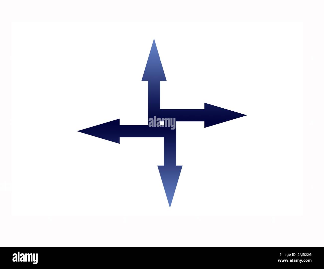 Directions illustration compass points cardinal direction hires stock