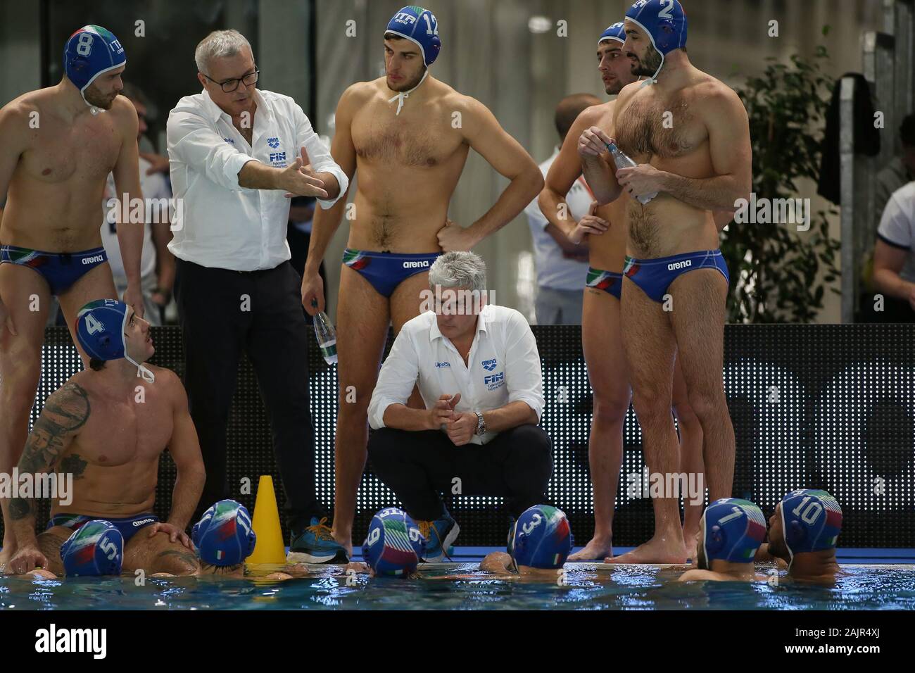 Cuneo, Italy. 4th Jan, 2020. alessandro campagna (coach italy)during Internationa Quadrangular - United States (USA) vs Italy, Waterpolo Italian National Team in Cuneo, Italy, January 04 2020 - LPS/Claudio Benedetto Credit: Claudio Benedetto/LPS/ZUMA Wire/Alamy Live News Stock Photo