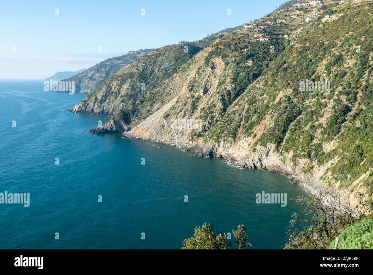Trekking day from Riomaggiore to Campiglia, Cinque Terre National Park,  Unesco Site, Liguria, Italy Stock Photo - Alamy