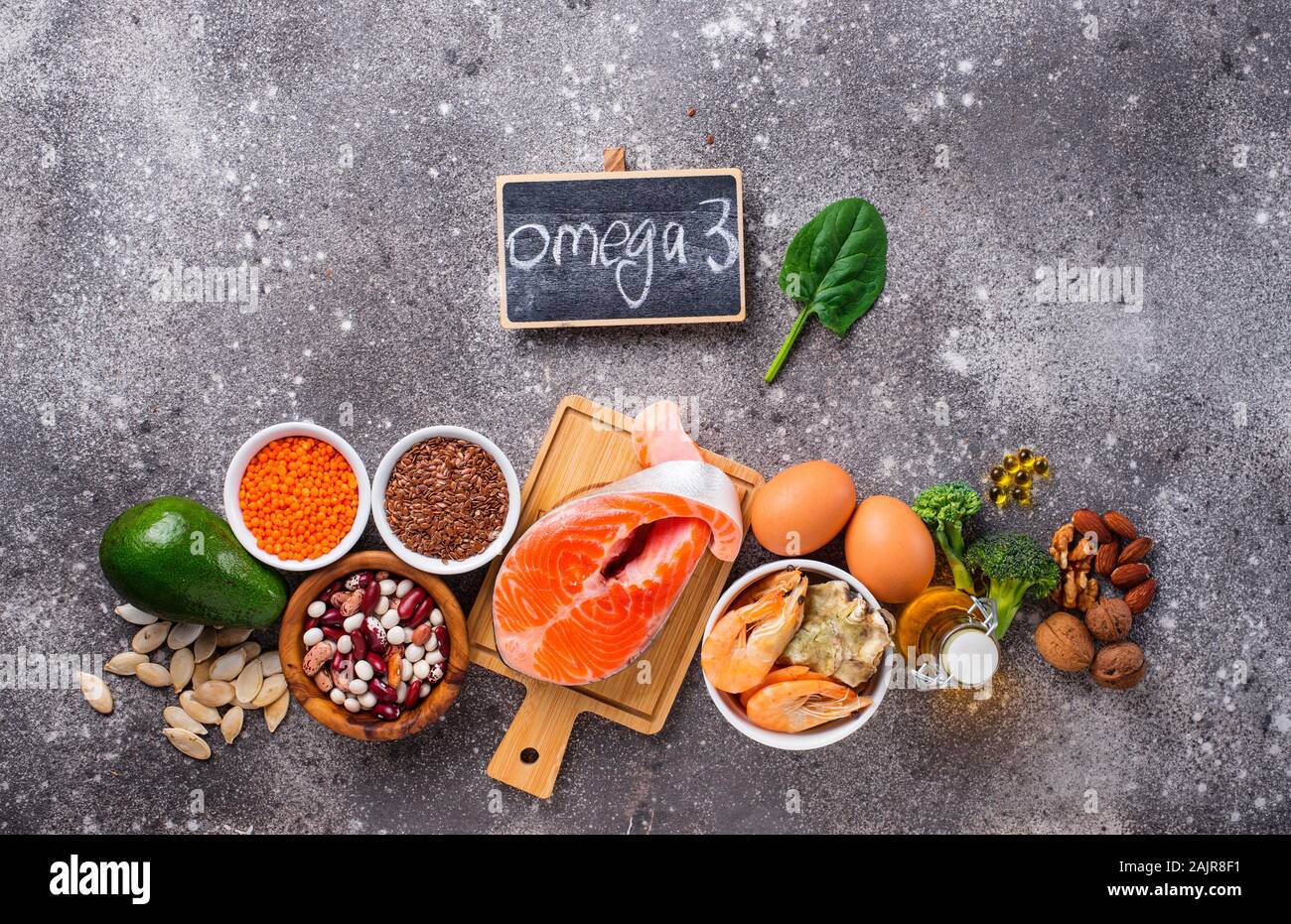 Products sources of Omega3 acids Stock Photo Alamy
