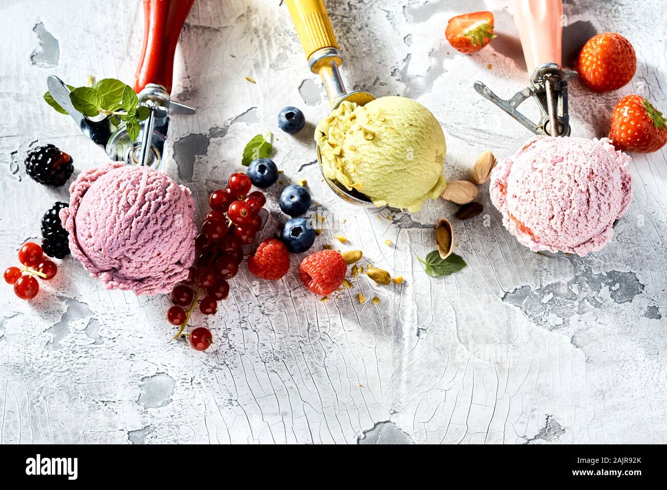 Ice cream flavours hi-res stock photography and images - Alamy