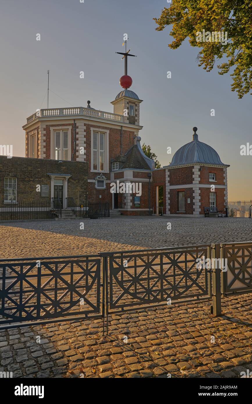 greenwich observatory  red ball Stock Photo