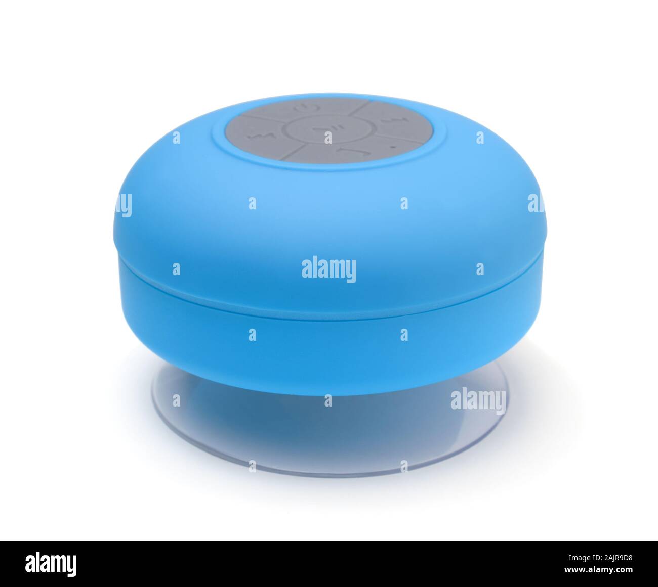 Portable bluetooth speaker isolated on white background Stock Photo
