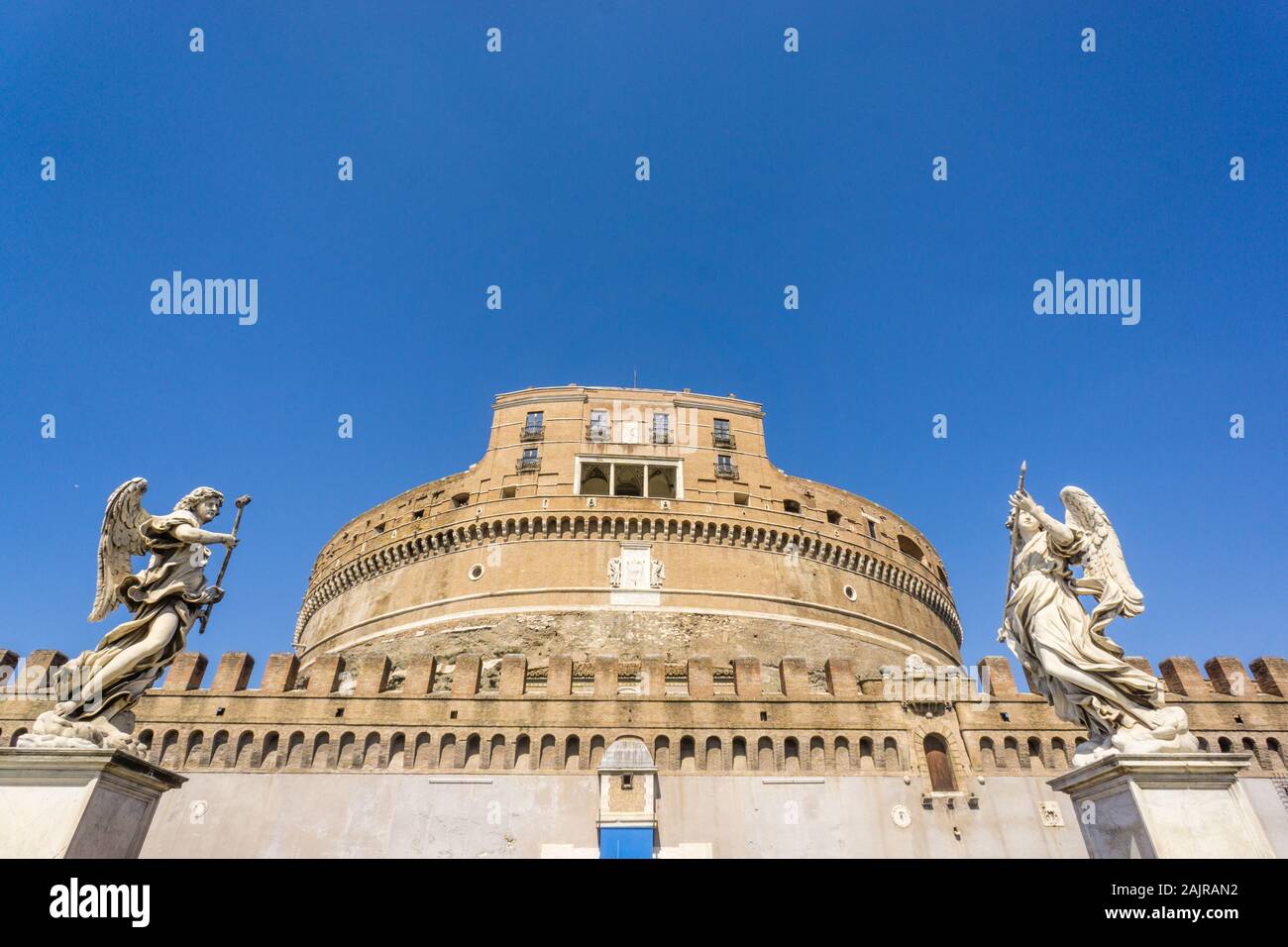 View of 'Castel Sant'Angelo' (Castle of the Holy Angel) Rome, Italy Stock Photo