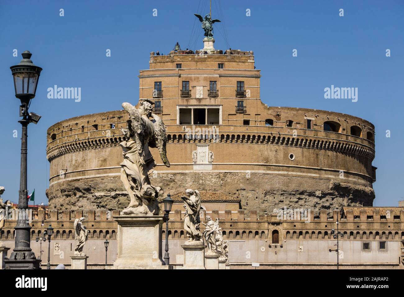 View of 'Castel Sant'Angelo' (Castle of the Holy Angel) Rome, Italy Stock Photo