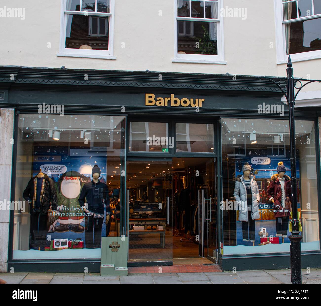 barbour clothing shop