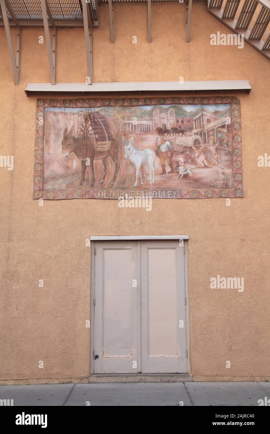 Old Burro Alley, Santa Fe, New Mexico, USA Stock Photo Alamy