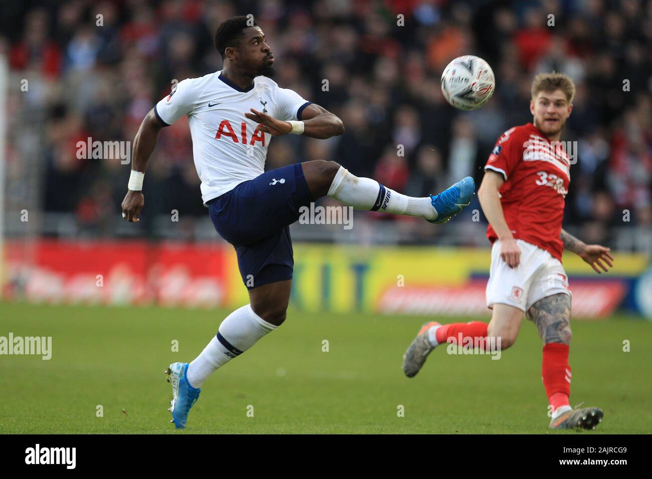 Middlesbrough, UK. 5 January 2020. Serge Aurier of Tottenham Hotspur during the FA Cup Third Round match between Middlesbrough and Tottenham Hotspur at the Riverside Stadium, Middlesbrough on Sunday 5th January 2020. (Credit: Mark Fletcher | Credit: MI News & Sport /Alamy Live News Stock Photo