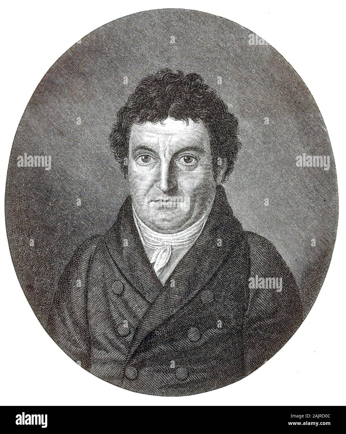 JOHANN FICHTE (1762-1814) German philosopher Stock Photo