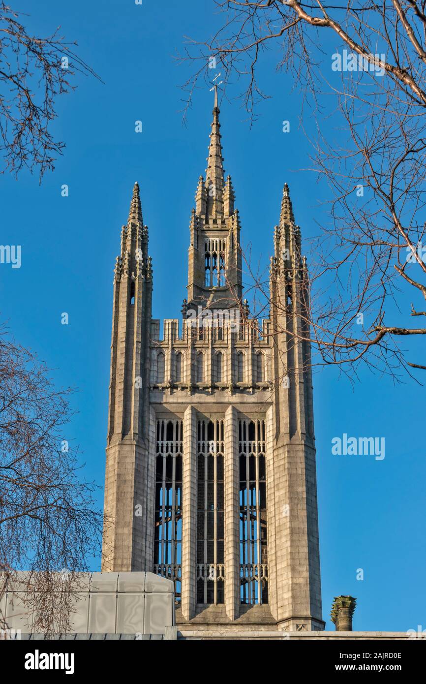 ABERDEEN CITY SCOTLAND THE ICONIC MITCHELL TOWER AT MARISCHAL COLLEGE ...