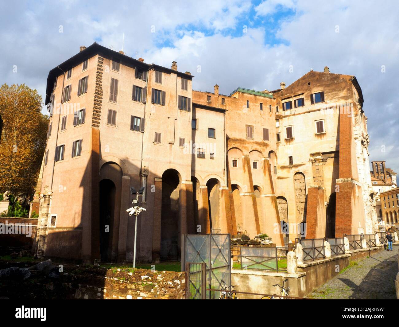 Theatre of Marcellus back rear - Rome, Italy Stock Photo