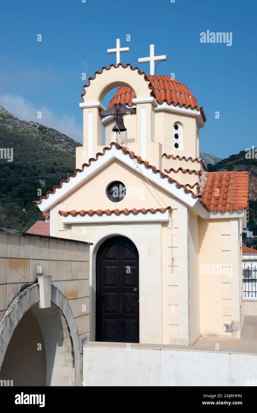 Kloster, Spili, Gemeinde Agios Vasilios, Kreta, Griechenland Stock Photo