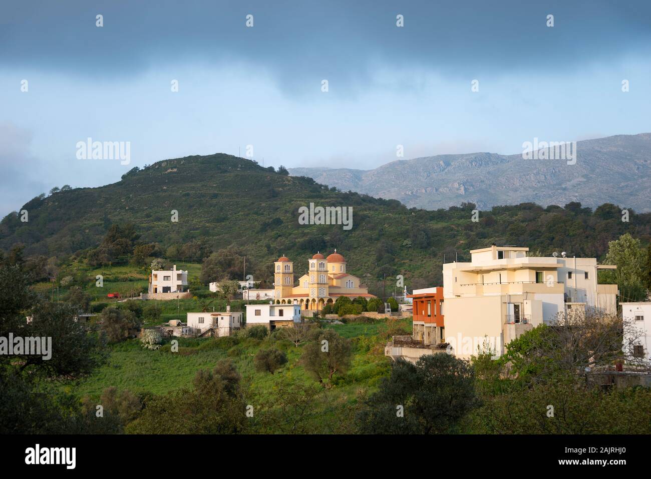 Kirche, Agia Fotini, Gemeinde Amari,  Kreta, Griechenland Stock Photo