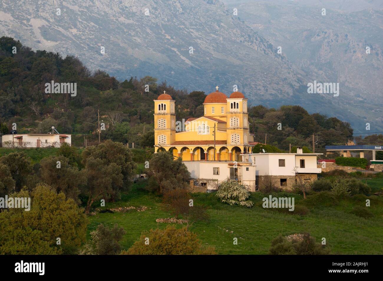 Kirche, Agia Fotini, Gemeinde Amari,  Kreta, Griechenland Stock Photo