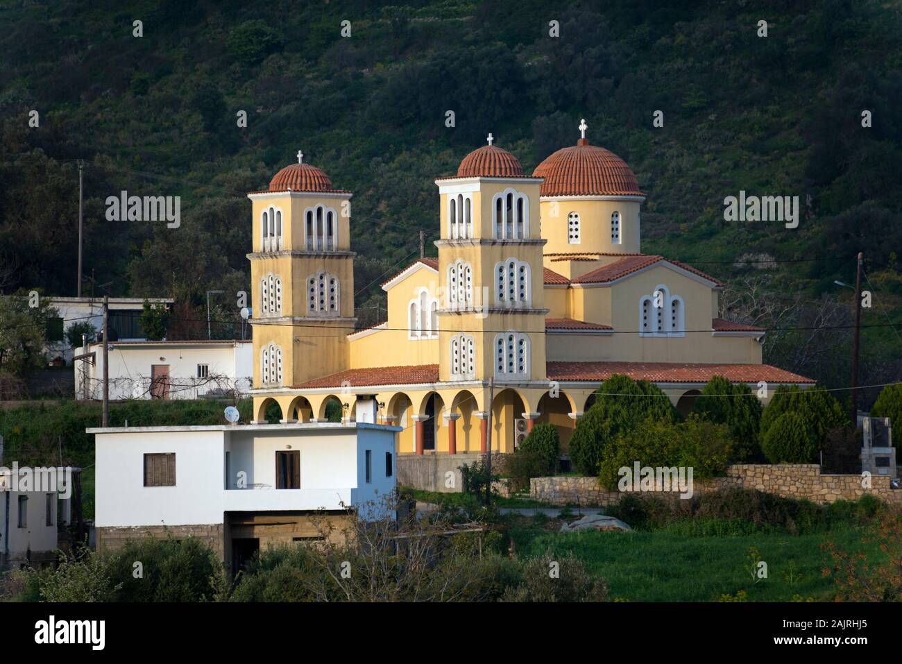Kirche, Agia Fotini, Gemeinde Amari,  Kreta, Griechenland Stock Photo