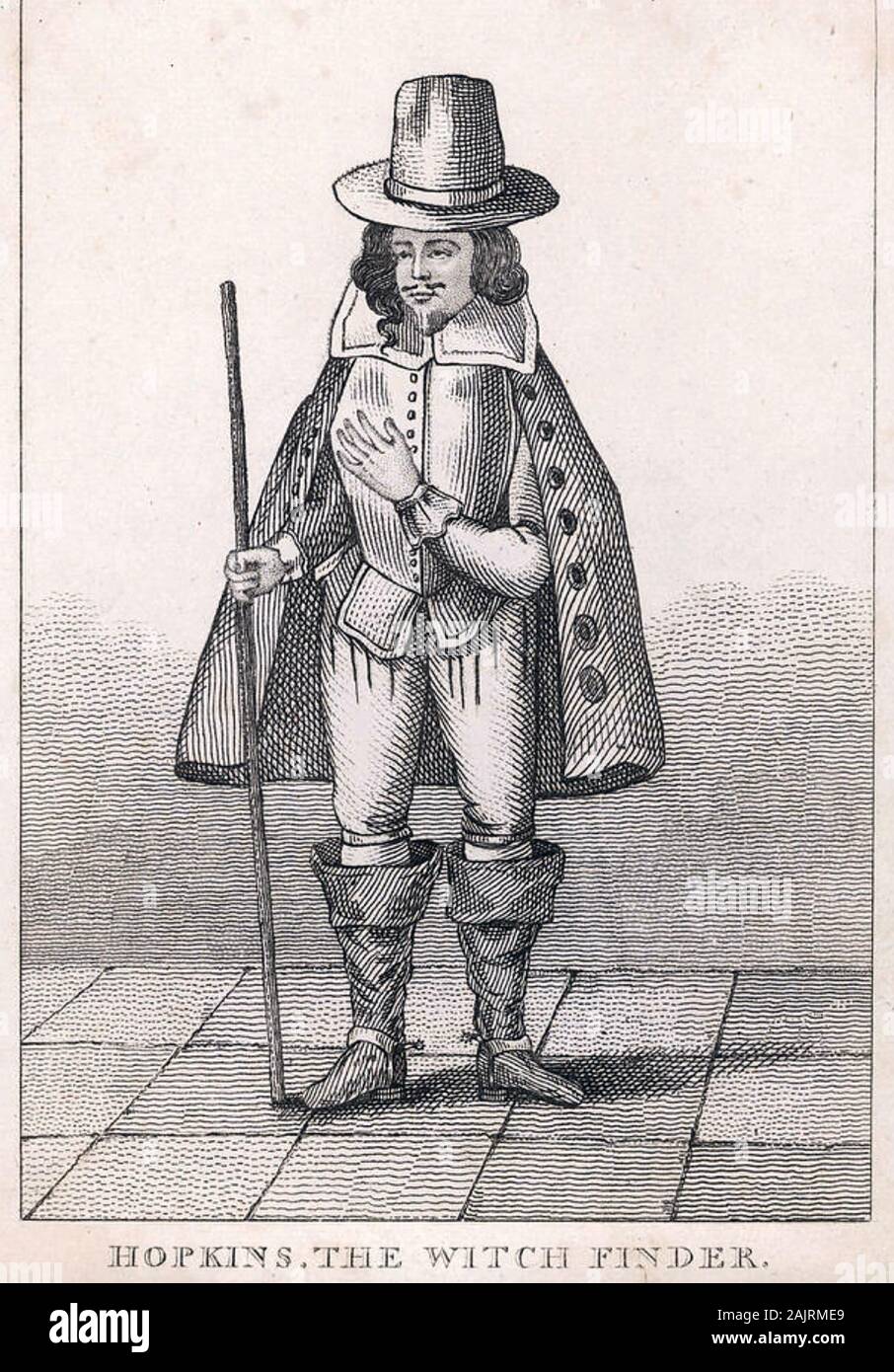 MATTHEW HOPKINS (c 1620-1647) self-proclaimed Withfinder General Stock Photo