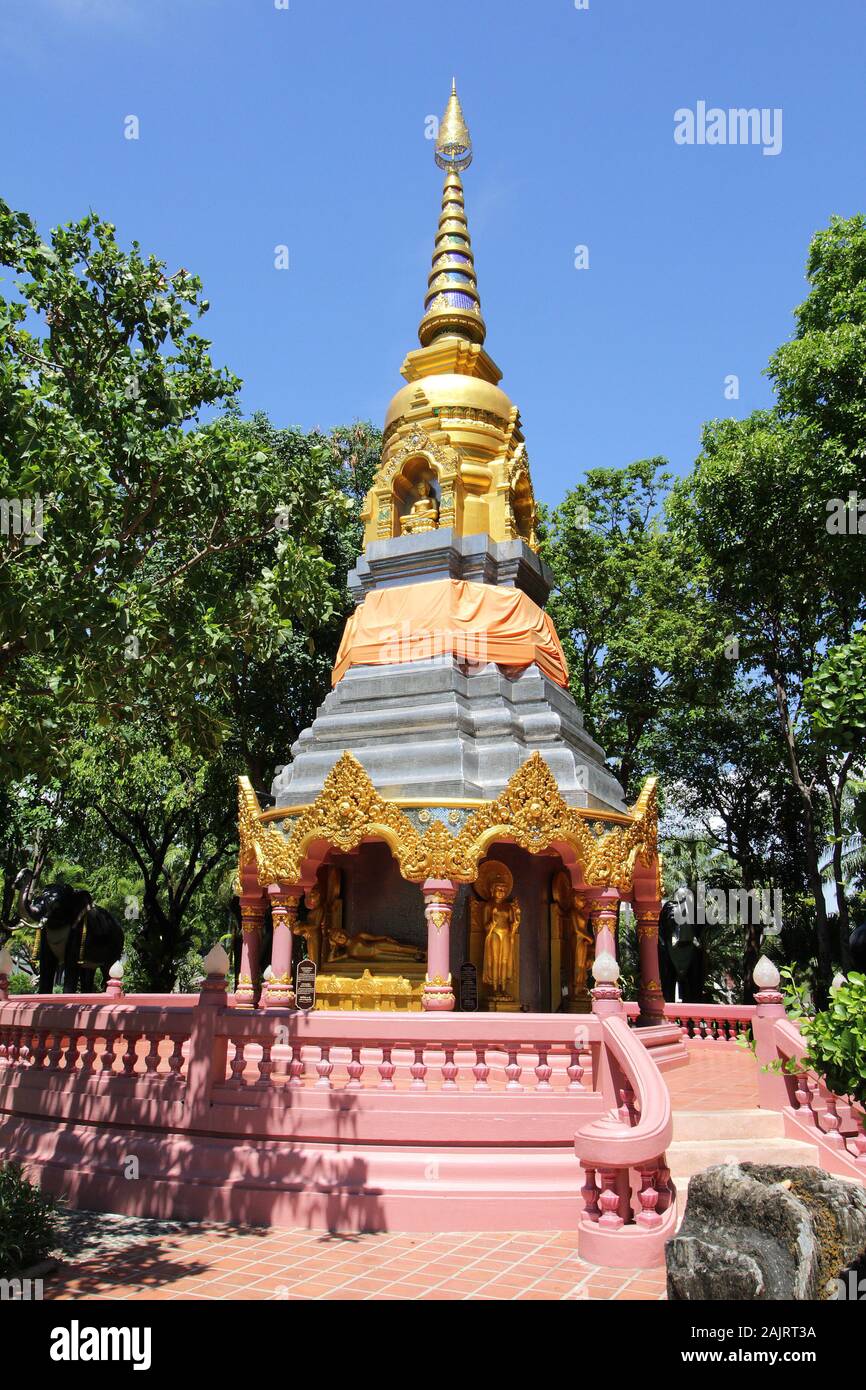 Small Shrine at the Erawan Museum in Bangkok, Thailand Stock Photo