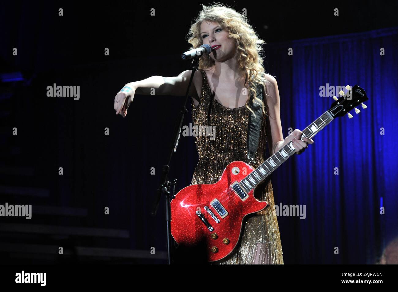 Milano Italy  03/15/2011 : Live concert of Taylor Swift  at Forum Assago Stock Photo