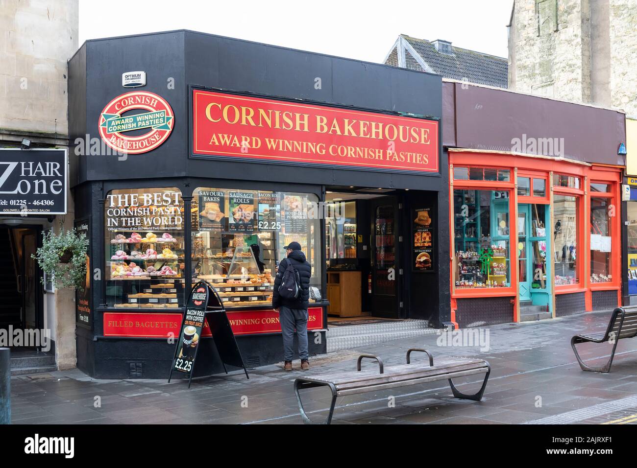 Cornish Bakehouse who make award winning Cornish Pasties, Lower Borough Walls, Bath, England