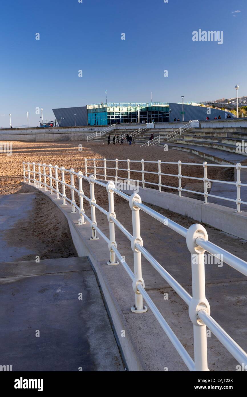 Porth Eirias at Colwyn Bay on the North Wales coast Stock Photo