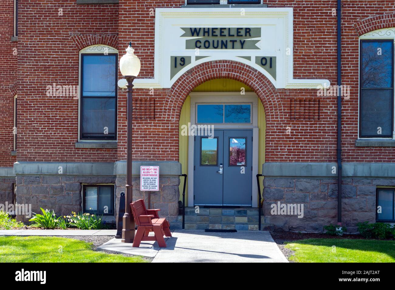 Fossil, Oregon April 17, 2016 The Main Entrance of the Wheeler