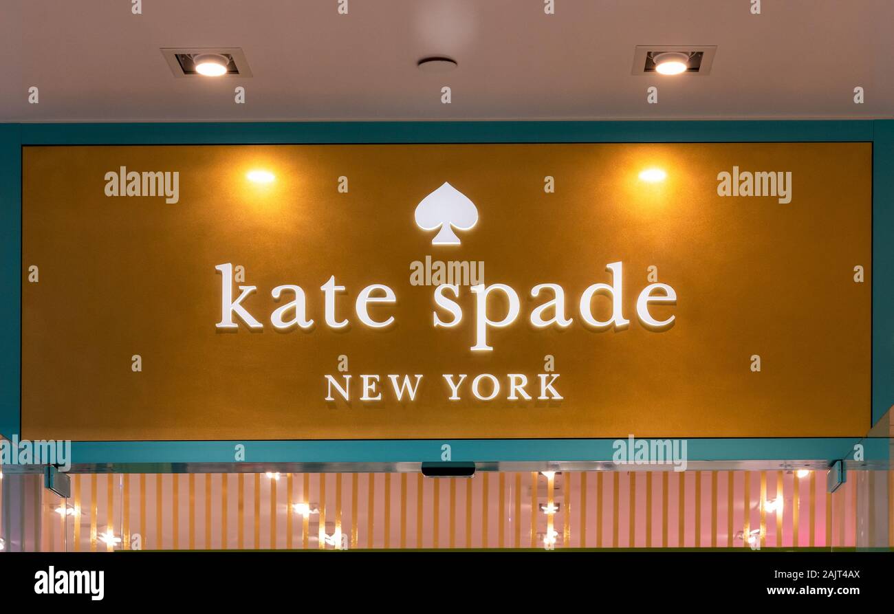 EDINA, MN/USA JANUARY 1, 2020 Kate Spade New York retail store
