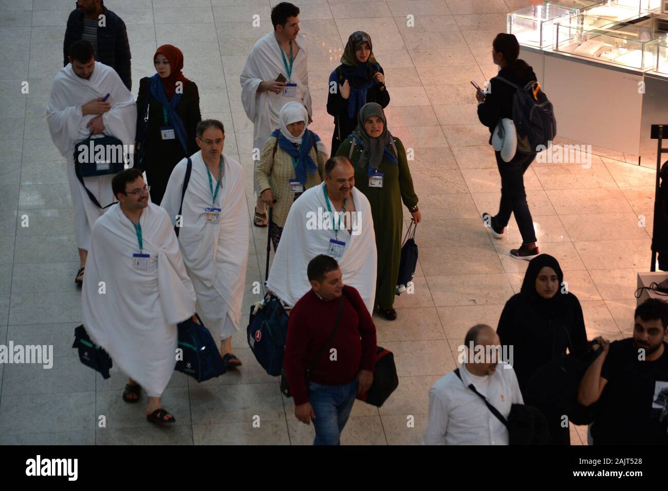 Istanbul Airport / Turkey November 19 2019 Designer shops and Fast