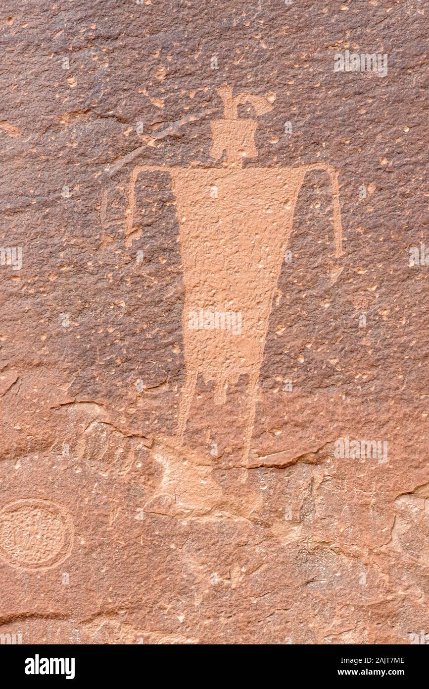 Petroglyph, Bears Ears National Monument, Utah. Stock Photo