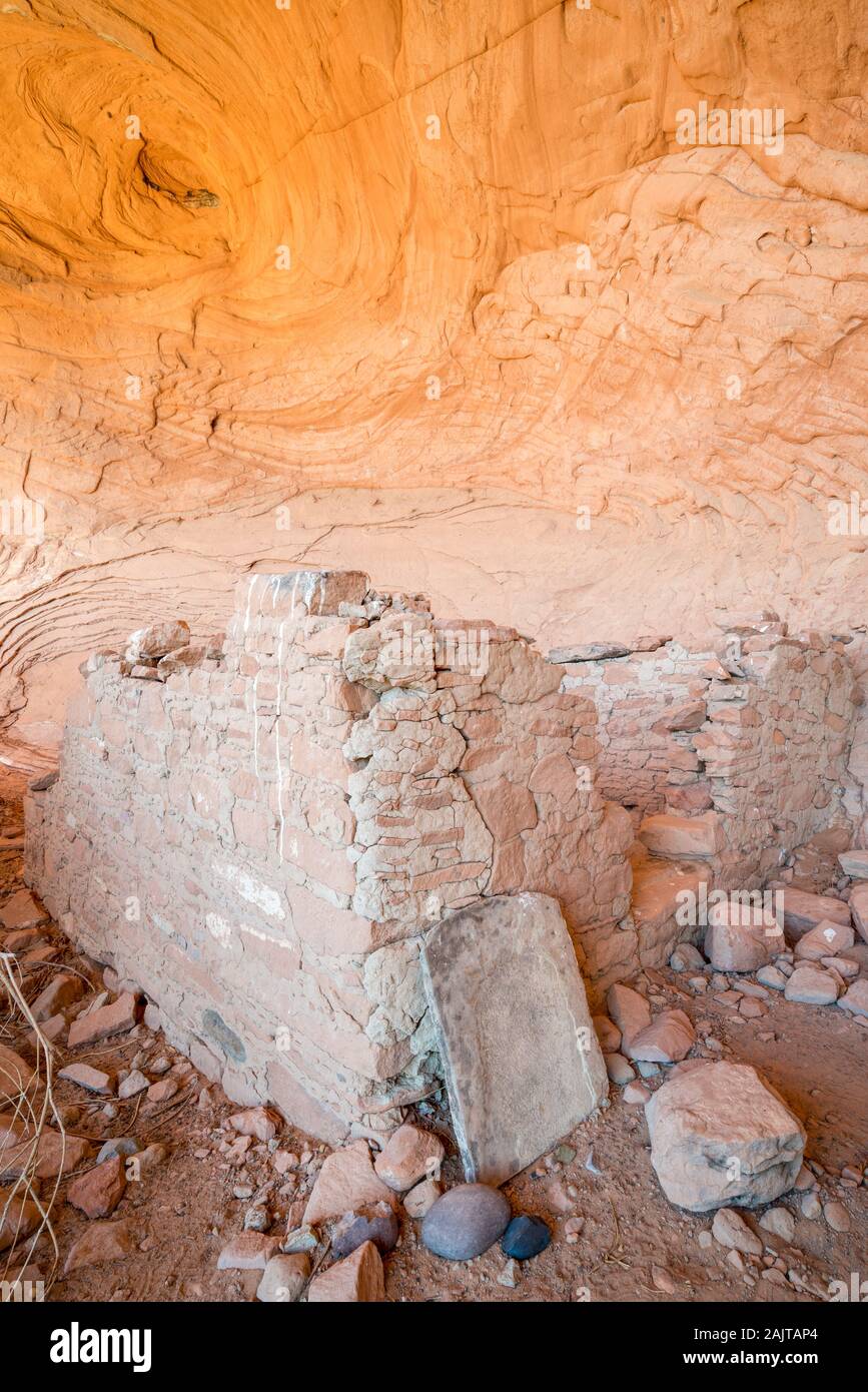Cliff dwelling, Navajo Nation (Utah). Stock Photo
