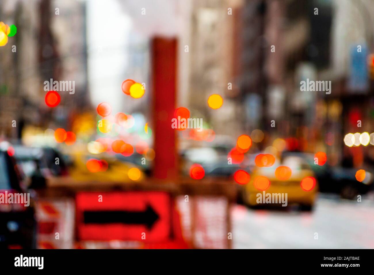 Abstract City Scene New York Stock Photo