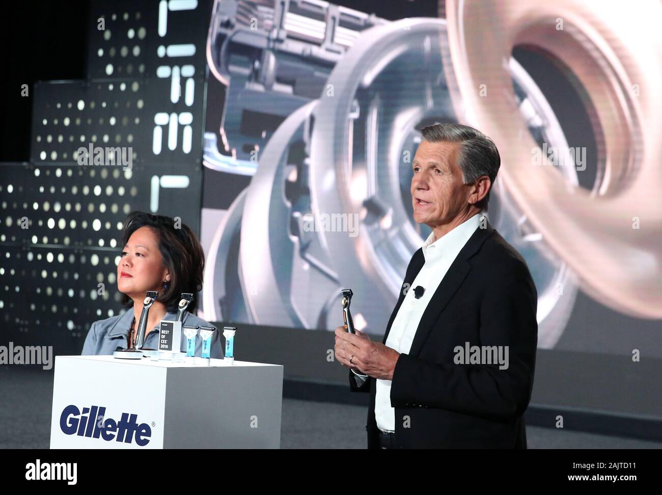 Fama Francisco, CEO Procter & Gamble Baby & Feminine Care, listens as