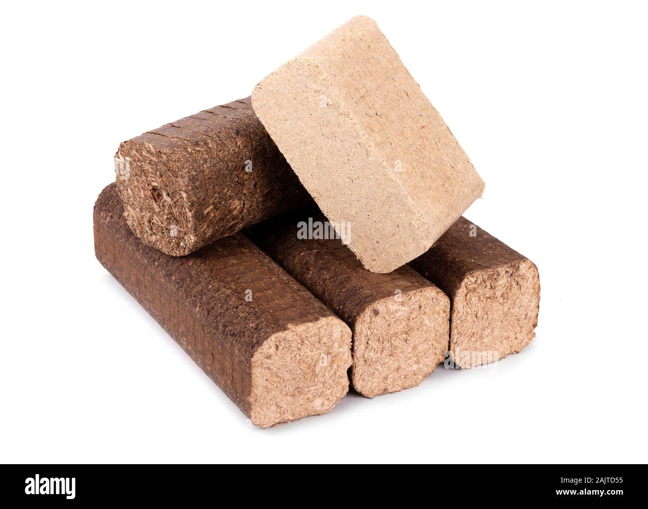 Sawdust fuel briquettes hi-res stock photography and images - Alamy