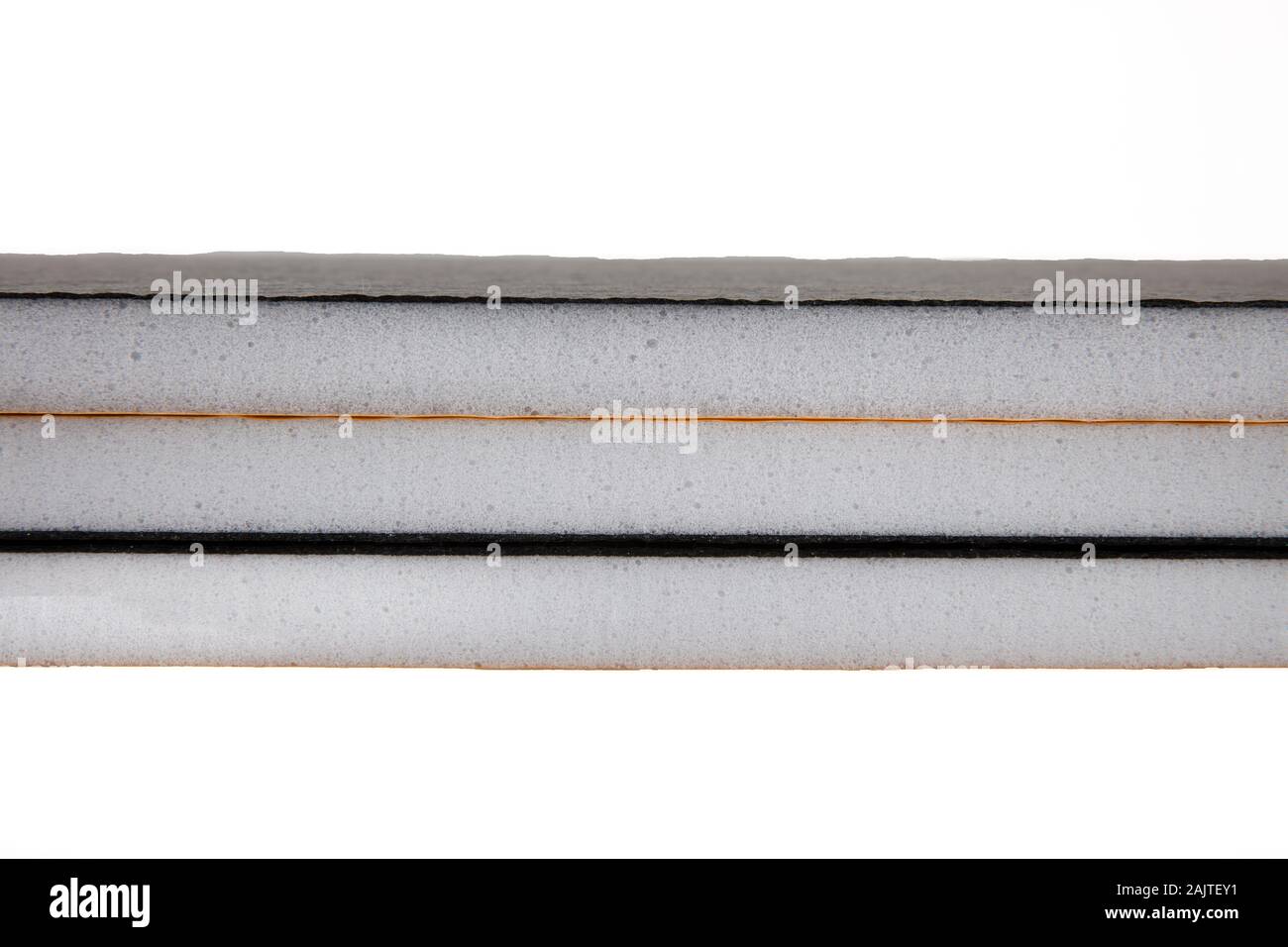 Tefloncoated sound insulation board. Ethylene Vinyl Acetate foam