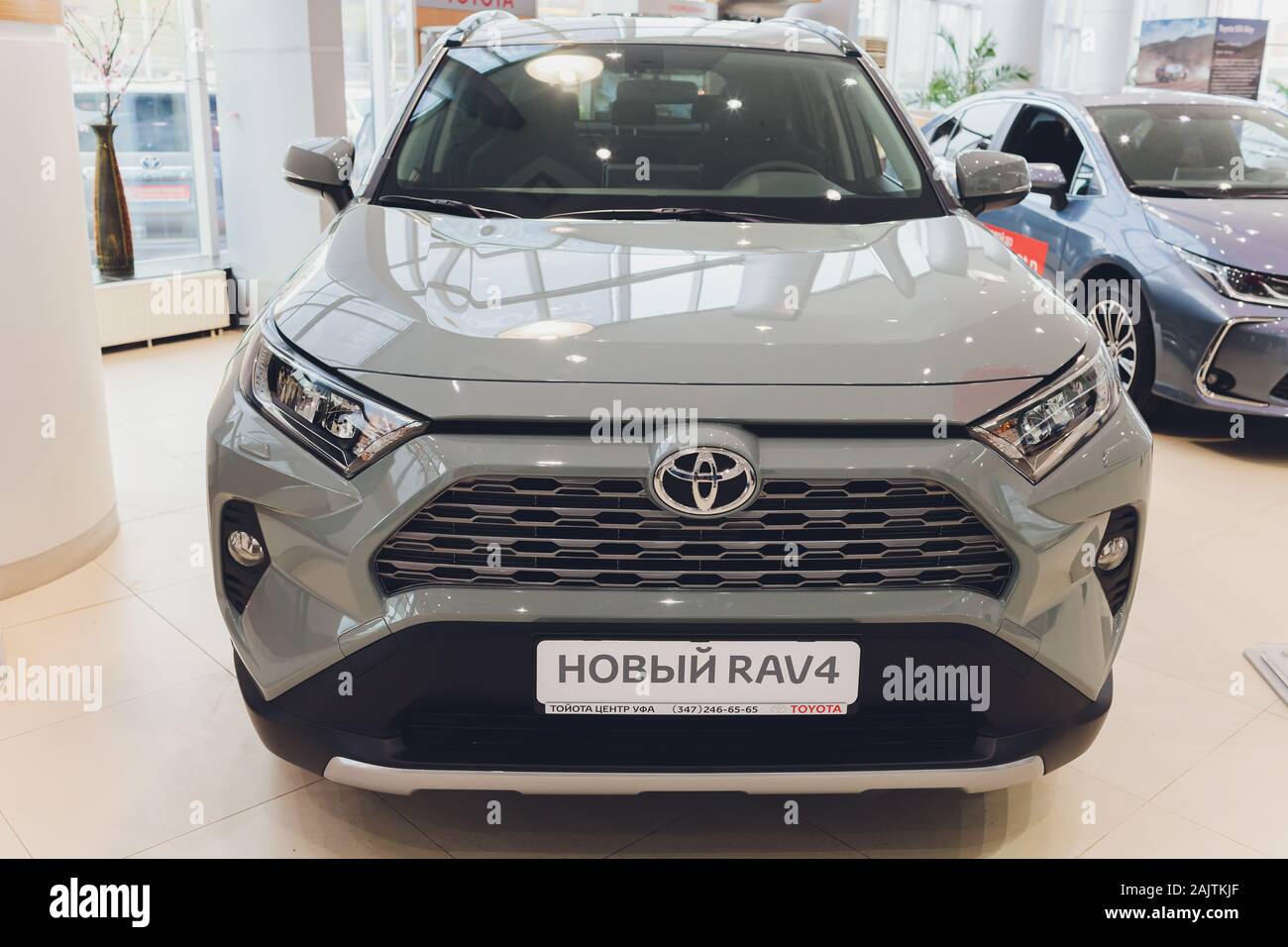 Modern Rav 4 Ufa, Russia, 18 October, 2019 New Toyota RAV 4 Hybrid. Modern SUV ...