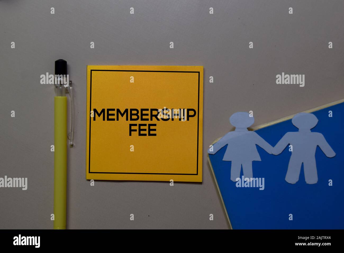 Membership Fee write on sticky note isolated on Office Desk Stock Photo Alamy