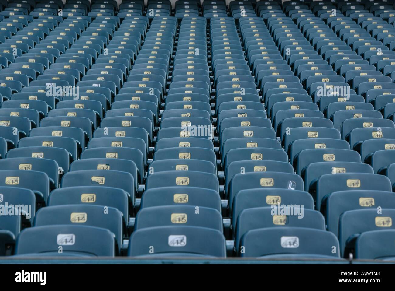 Philadelphia, PA, USA. 05th Jan, 2020. The empty stands await the fans before the NFC wild card matchup between the Seattle Seahawks and the Philadelphia Eagles at Lincoln Financial Field in Philadelphia, PA. Credit: csm/Alamy Live News Stock Photo
