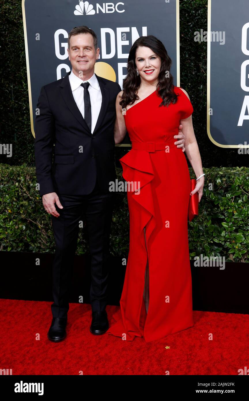 Beverly Hills, USA. 05th Jan, 2020. Peter Krause and Lauren Graham attending the 77th Annual Golden Globe Awards at The Beverly Hilton Hotel on January 5, 2020 in Beverly Hills, California. Credit: Geisler-Fotopress GmbH/Alamy Live News Stock Photo