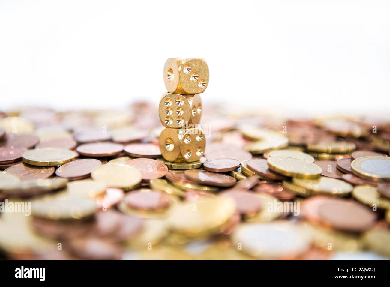 Gold trading concept. Abstract photo of gold. Stock Photo