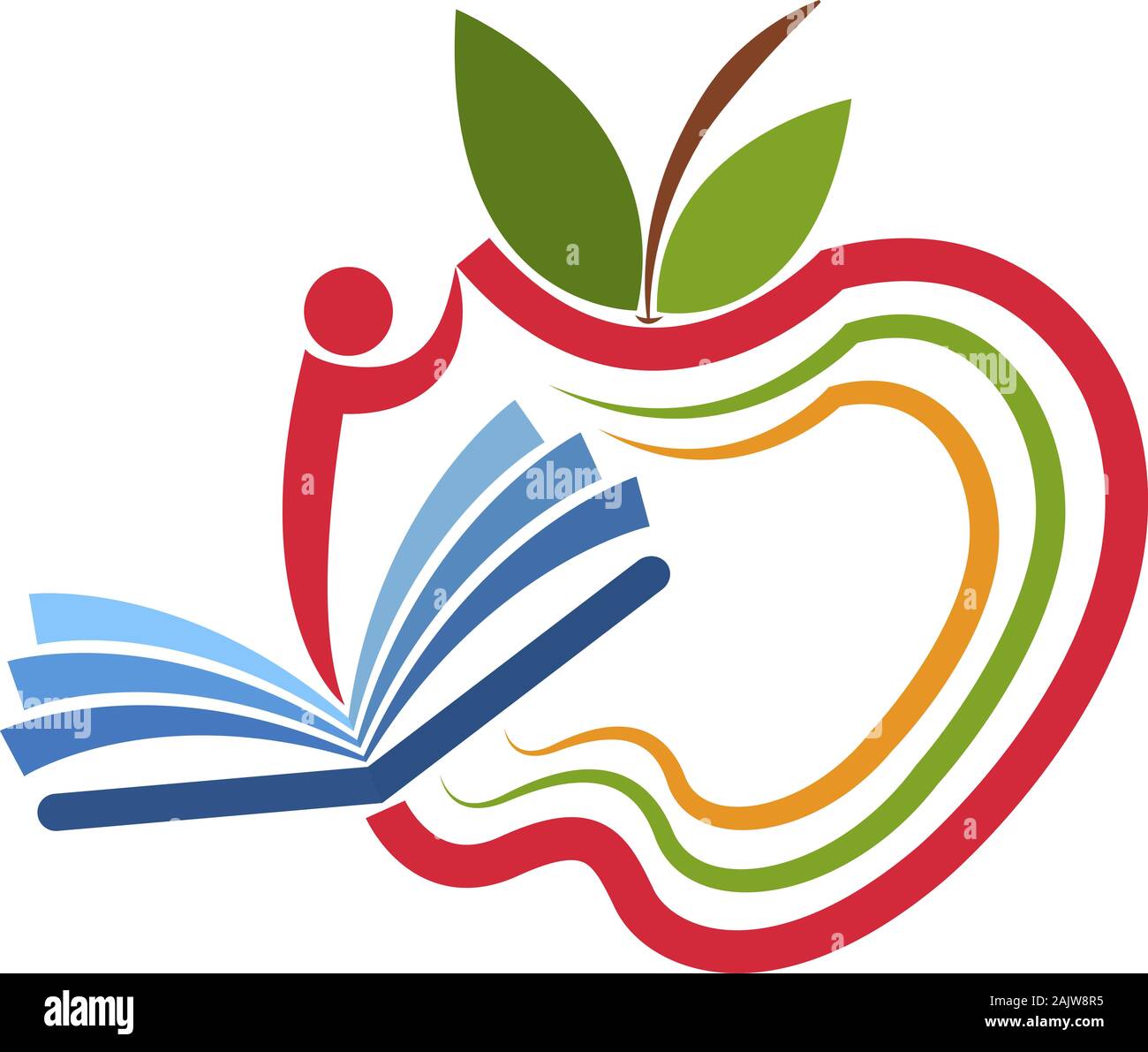 apple education logo Stock Photo Alamy