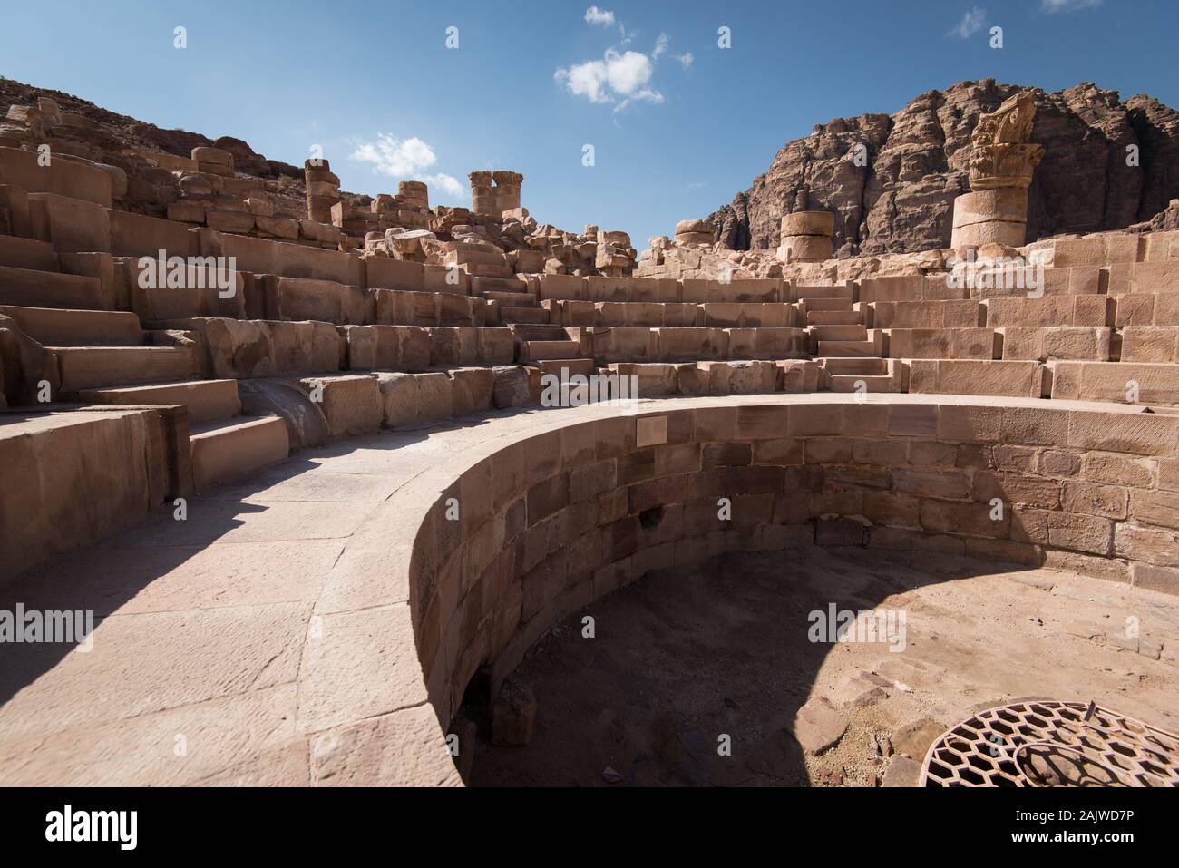Ancient Nabataean buildings at Petra, Jordan Stock Photo