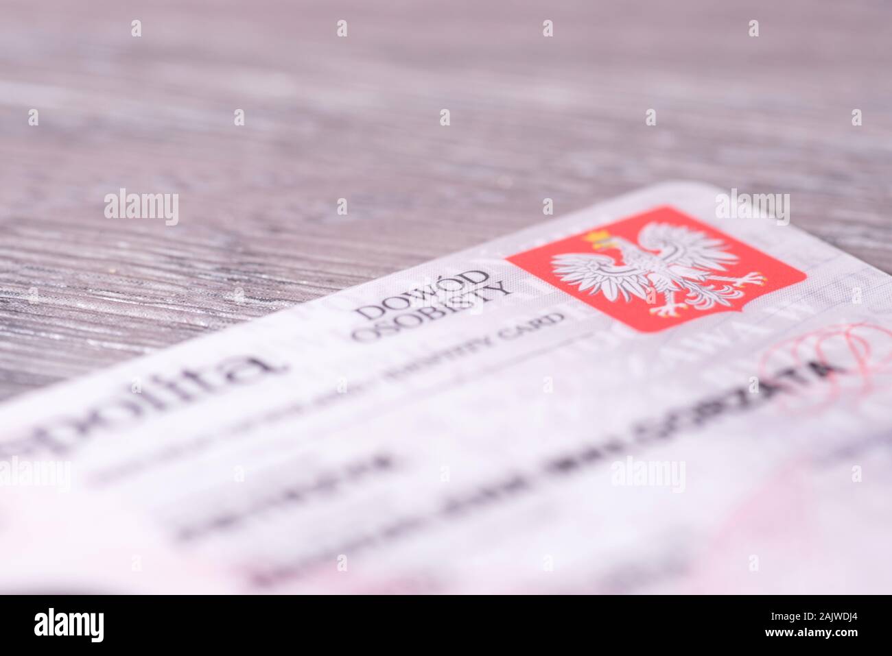 A Polish identity card Stock Photo