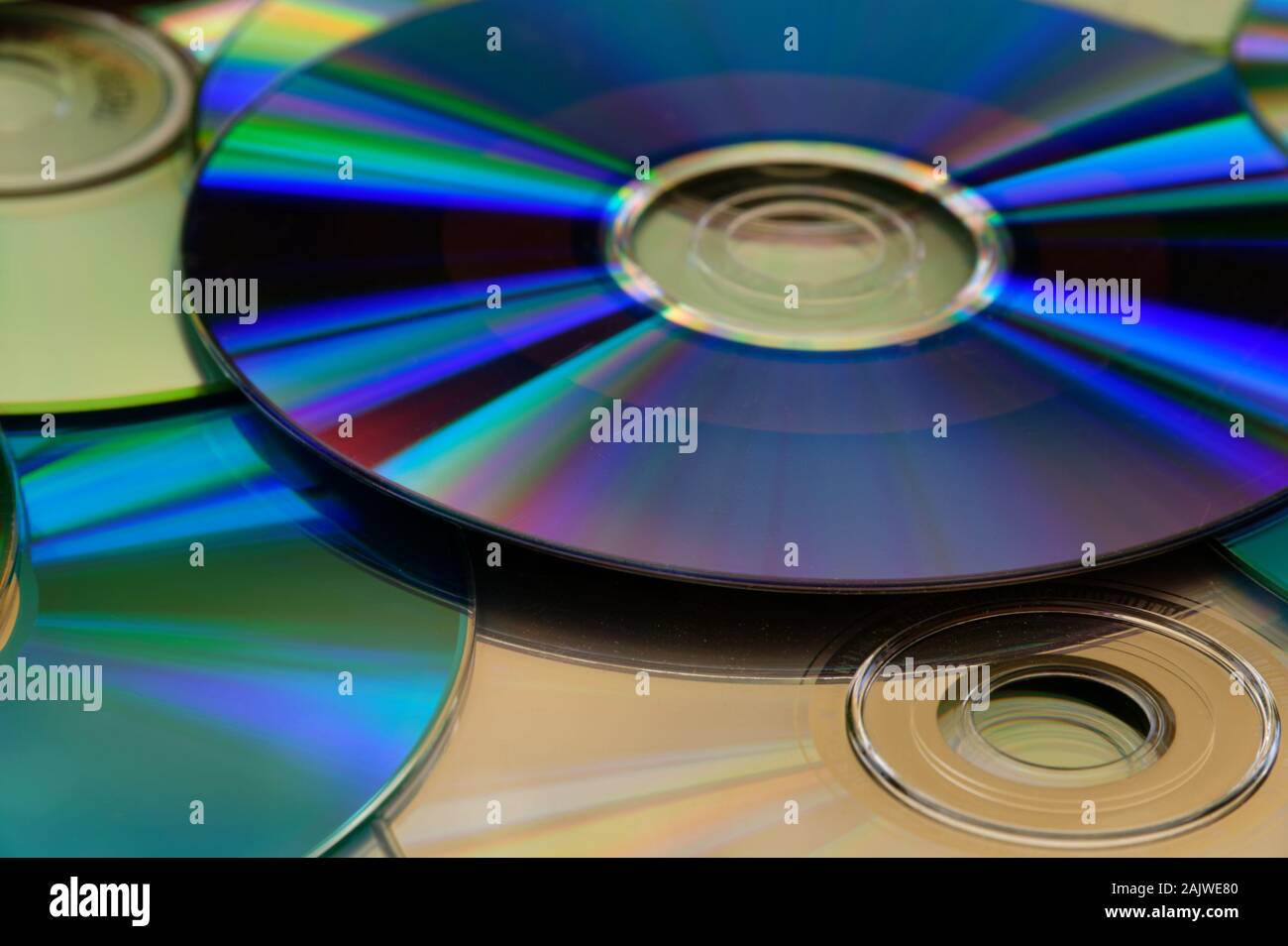 CDs lie on top of each other Stock Photo Alamy