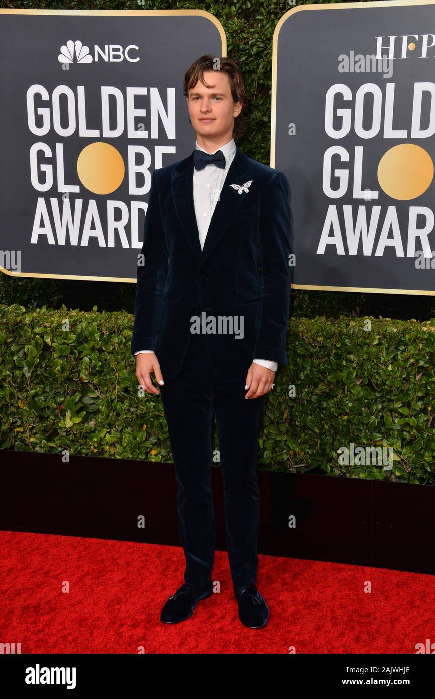 Los Angeles, California, USA. 05th Jan, 2020. Ansel Elgort arriving at