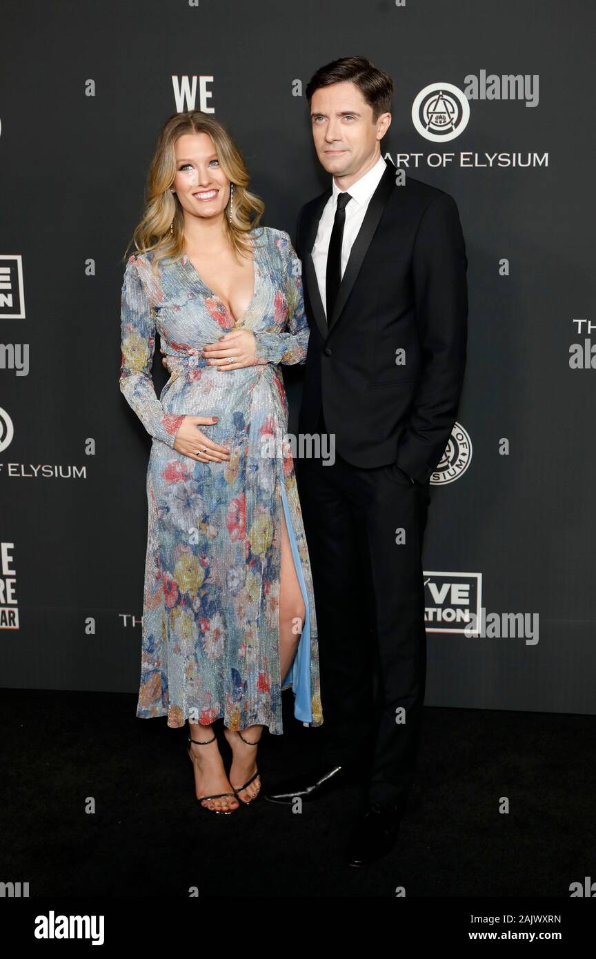 Los Angeles, USA. 04th Jan, 2020. Ashley Hinshaw with husband Topher